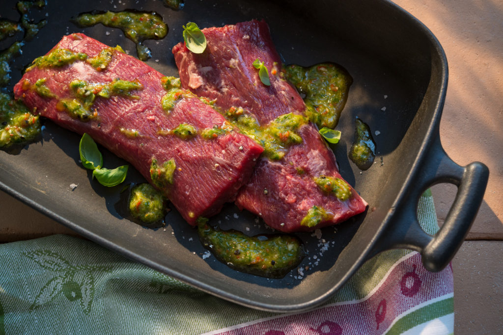 Foodfotografie: Fleisch und Wurst, Rezeptfoto für Aldi Süd
