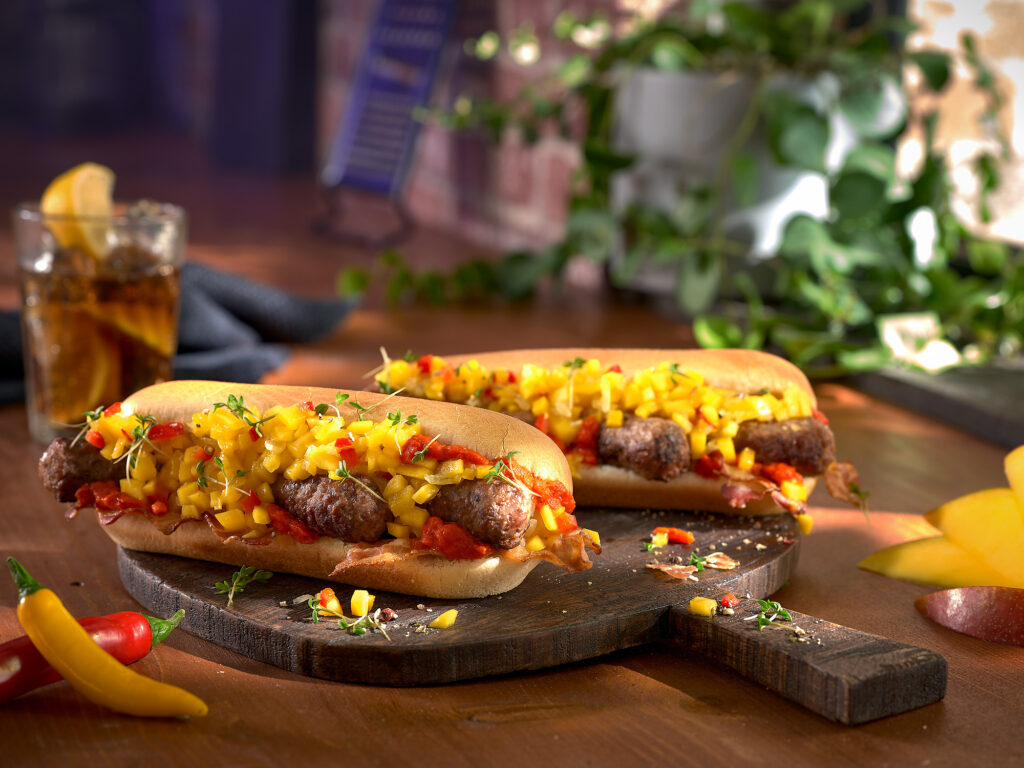 Foodfotografie zwei HotDogs